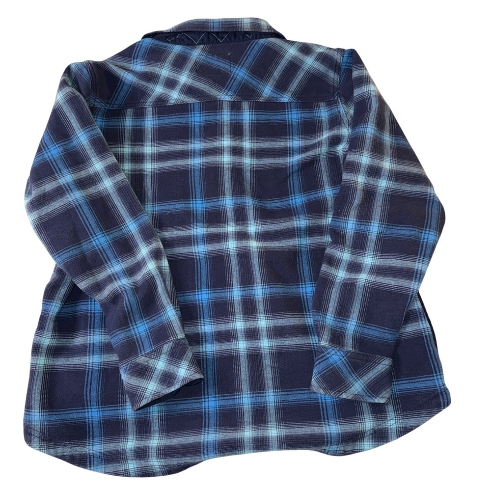 Orvis Classic Collection XXL Blue Plaid Flannel Shirt Jacket Shacket - Picture 5 of 5